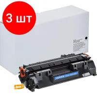 Комплект 3 штук, Картридж лазерный Retech CE505A чер. для HP LJ 2055n/2055dn