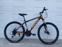 Велосипед FOLTAS 26 Steel 21sp Чёрный/Оранжевый