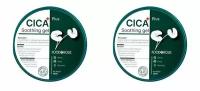 FoodaHolic Гель для тела успокаивающий с центеллой азиатской Cica Soothing Gel 300 - 2 штуки