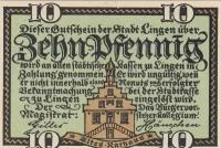 Германия Линген 10 пфеннигов 1918-1921 гг
