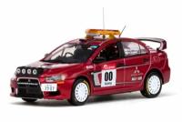 Mitsubishi lancer evolution x #00 h. miyoshi/h. ichino rally japan 2007 course car