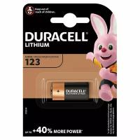 Батарейка Duracell CR123 3V литиевая, 1BL, 287891