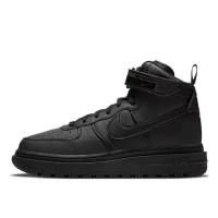 Кроссовки NIKE Air Force 1 Boot, демисезонные, натуральная кожа, водонепроницаемые, нескользящая подошва, размер 8US, черный