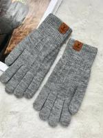 Перчатки, размер 7-9, серый