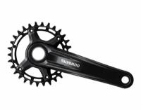 Система шатунов Shimano, MT510-1, 12 ск, 170 мм, ин.вал, 34T без каретки для CL:52 мм. Черный