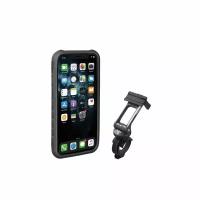 TOPEAK RIDECASE WITH RIDECASE MOUNT WORKS WITH IPHONE 11 PRO BLACK/GRAY чёрный чехол для смартфона c креплением на руль велосипеда