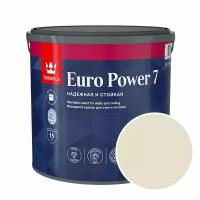Краска моющаяся Tikkurila Euro Power 7 RAL 1013 (Жемчужно-белый - Oyster white) 2,7 л