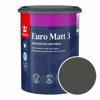 Краска интерьерная Tikkurila Euro Matt 3 RAL 6014 (Желто-оливковый - Yellow olive) 0,9 л