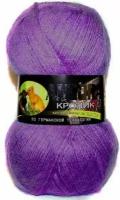 Пряжа Color City Angora кролик 2939 сиреневый меланж 40% пух кролика, 60% акрил 100г 500м 2 шт