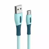 Кабель для зарядки телефона micro usb 1,8м бирюзовый