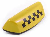 Знак Taxi 12 В на крышу на магните шашечки желтый 36 х 14,5 х 9 см DolleX DOLLEX FTX-02 | цена за 1 шт