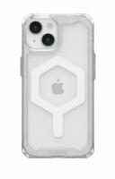 Чехол с поддержкой MAGSAFE Uag Plyo для iPhone 15 6.1", цвет прозрачный/белый (Ice/White)