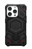 Чехол с поддержкой MAGSAFE Uag Monarch Pro для iPhone 15 Pro MAX 6.7", цвет чёрный (Kevlar-Black)