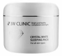 3W CLINIC Ночная осветляющая маска для лица Crystal White Sleeping Pack