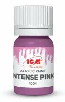 ICM Краска акриловая, Интенсивный розовый (Intense Pink), 12 мл, C1004