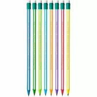 Карандаш чернографитный HB BIC Evolution Stripes заточенный с ластиком, 1496338