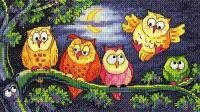 A Hoot of Owls #BFHO1296E Heritage Набор для вышивания 20 x 11 см Счетный крест