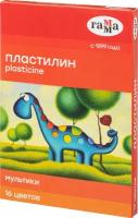 Пластилин Гамма Мультики 16цв 320гр со стеком к/к