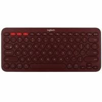 Клавиатура беспроводная Logitech K380 920-007655, мембранная, клавиш - 80, Bluetooth, красная