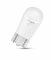 Лампа автомобильная светодиодная PHILIPS T10 LED 6000 K 12V, W5W, 2 шт