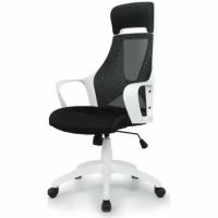 Кресло руководителя Easy Chair BN_Hg_EChair-578 TC сетка/ткань черный, пластик черный