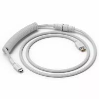 Кабель для клавиатуры Glorious Coiled Cable Ghost White