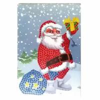 Алмазная мозаика / вышивка / живопись / для детей Disney "Санта-Клаус", 10х15 см