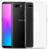 Чехол задняя-панель-накладка-бампер MyPads Tocco для ZTE Nubia Z18 mini (NX611J / 小牛9) ультра-тонкий из силикона прозрачный