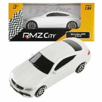 Машинка металлическая Uni-Fortune RMZ City 1:64 Mercedes-Benz C63 S AMG Coupe 2019 (цвет белый) 344991S-WH