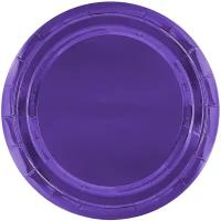 Тарелки (7''/18 см) Фиолетовый, Металлик, 6 шт