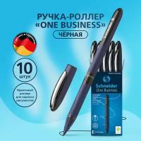 Ручка-роллер Schneider "One Business" черная, 0,8мм, одноразовая, упаковка 10 шт