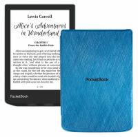 Электронная книга PocketBook 629 Verse, голубой с обложкой Blue