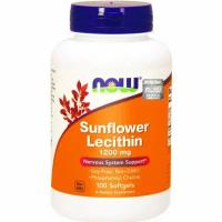 Подсолнечный лецитин NOW Sunflower Lecithin 1200 mg, 100 капсул
