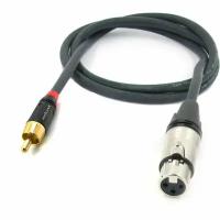 Кабель RCA - XLR мама, несимметричный, netaudio, длина 10 метров