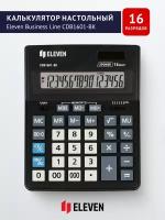 Калькулятор настольный для ЕГЭ непрограммируемый большой для школы Eleven Business Line CDB1601-BK для физики, бухгалтерский / 16 разрядов / черный