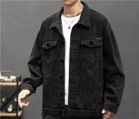 Куртка джинсовая мужская классическая черная