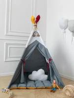 Вигвам детский с ковриком, игровой дом для детей Tipi.room