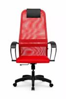 Кресло "Metta SU-B8" с механизмом качания и газлифтом, кресло компьютерное (Красный)