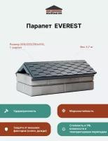 Парапет полимер-композитный Everest, 200/225/250*510 (1 кирпич), серый