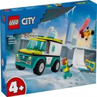 LEGO City 60403 Emergency Ambulance and Snowboarder, 79 дет