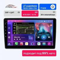 Автомагнитола 10 дюймов 2din с bluetooth Wi-Fi cим кaрта 4/32 андроид CarPlay AndroidAuto эквaлайзер QLED диcплей, магнитола для авто 2 din 2din 2дин 2 дин на Android с Андройд на Андройде с GPS bluetooth блютуз вай фай процессорная сенсорная с усилителем