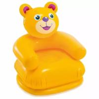 Детское надувное кресло Intex 68556 Happy Animal Chair желтый