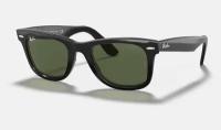 Солнцезащитные очки унисекс, квадратные RAY-BAN с чехлом, линзы зеленые RB2140F-901/52-22