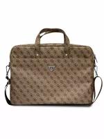 Guess для ноутбуков 15-16" сумка 4G Bag with Triangle metal logo Brown