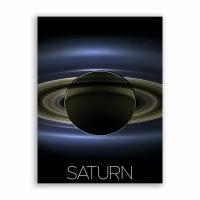 Постер, плакат на бумаге / NASA (Коллекция Постеров) - Saturn / Сатурн / Размер 30 x 40 см