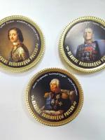Набор шоколадных медалей российские полководцы