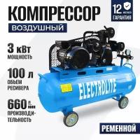 Компрессор Electrolite, 100 литров, 3 квт