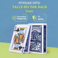 Игральные карты Tally-Ho Fan back, синие