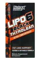 Nutrex Research LIPO-6 Black Thyrolean Fat Loss Support 60 капсул