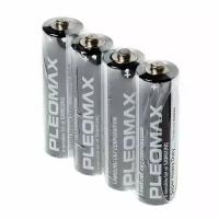 Батарейка Samsung, АА (LR06, LR6), Super heavy duty Pleomax, солевая, 1.5 В, спайка, 4 шт